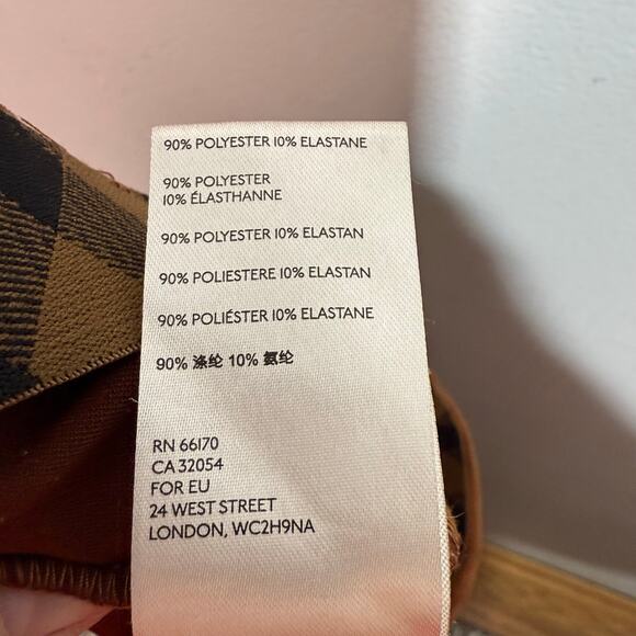 Anthropologie Pull on Pants Women’s Size 14 Brown Front Seam Zipper Inner Ankle - Picture 8 of 8